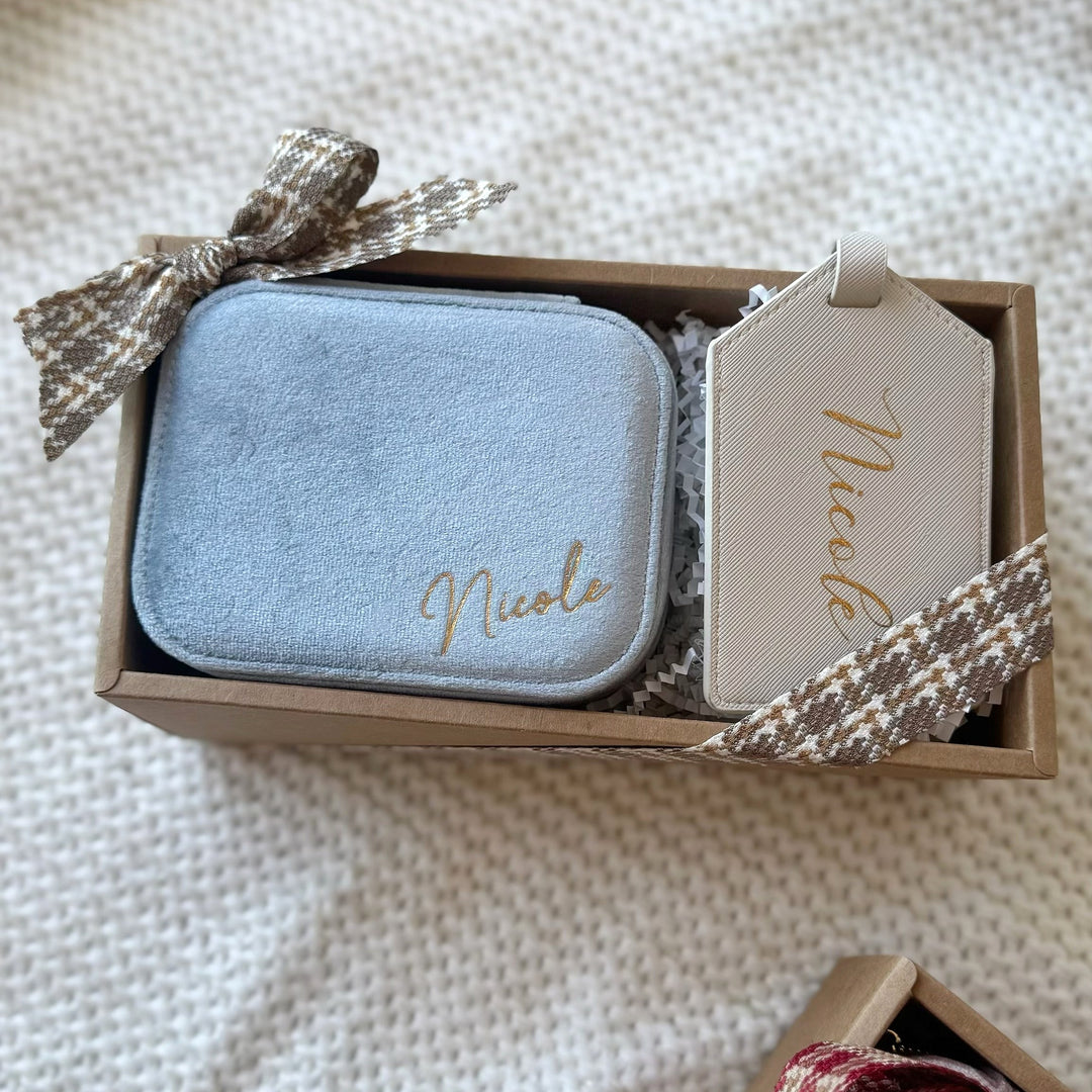 聖誕節禮物 交換禮物 首飾盒 珠寶盒 客製化名字 伴娘禮物 捧花禮 生日禮物