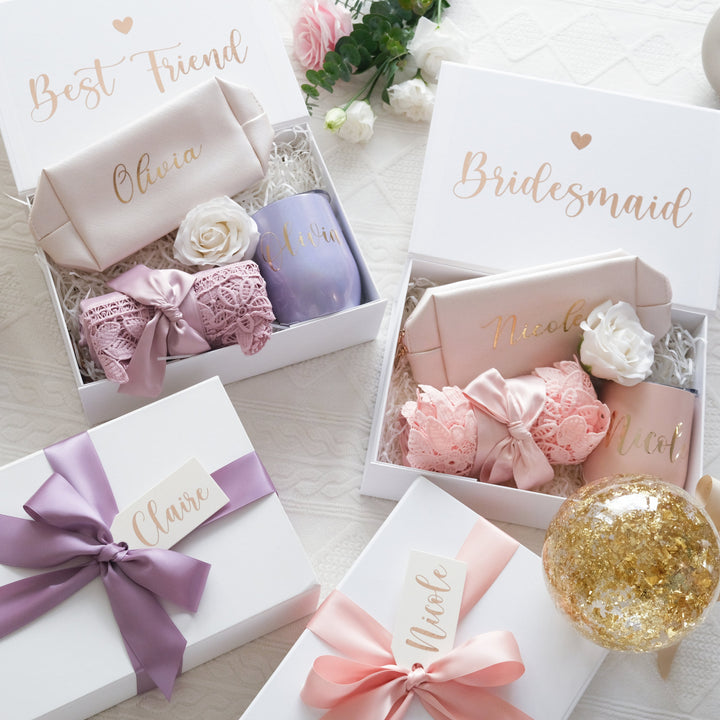 伴娘禮盒 客製化禮物 伴娘禮 生日禮物 睡袍 晨袍 伴娘晨袍 婚禮 送禮首選 客製化伴娘禮盒