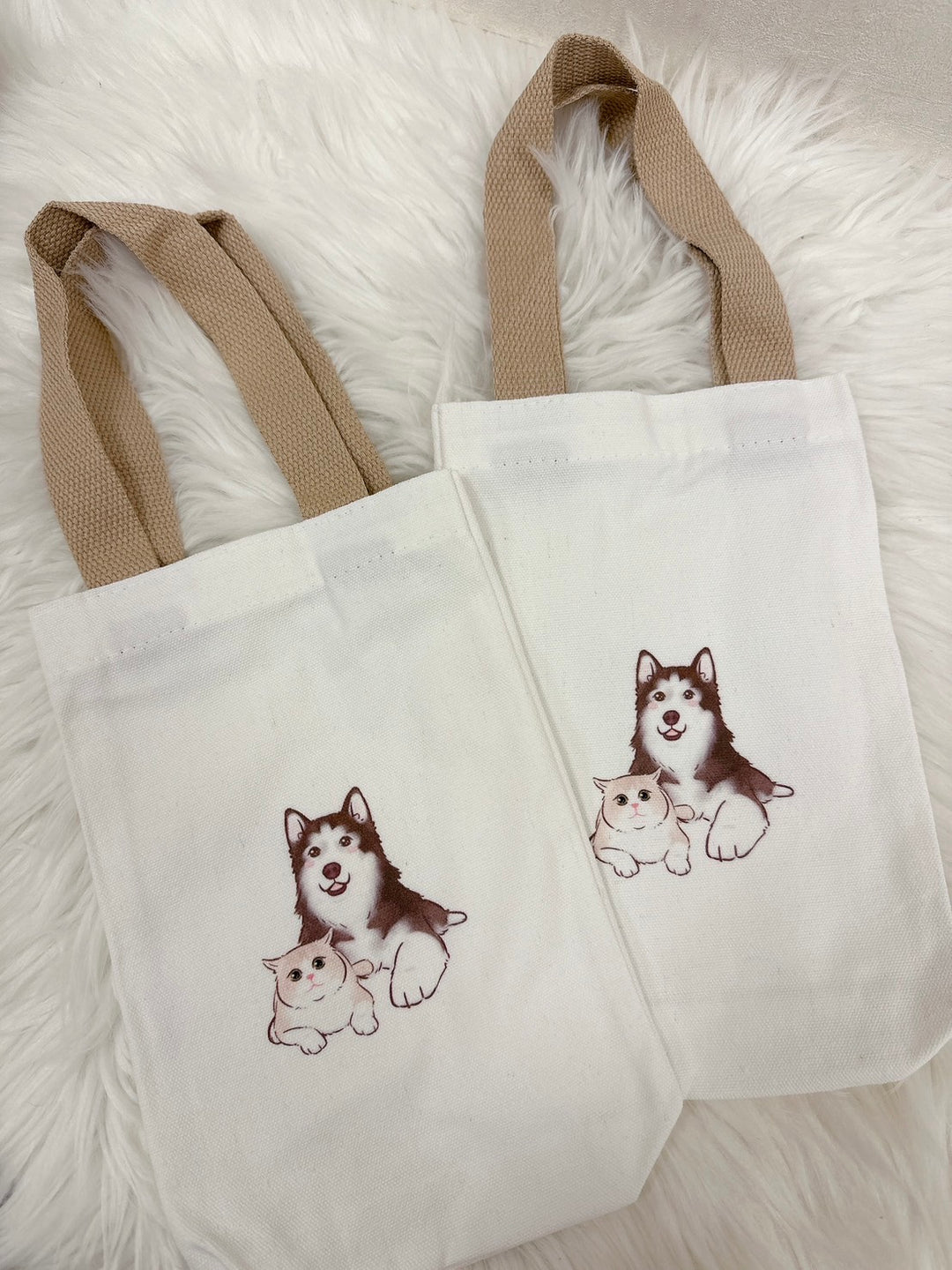 桌上禮推薦 可愛貓咪插圖環保提袋