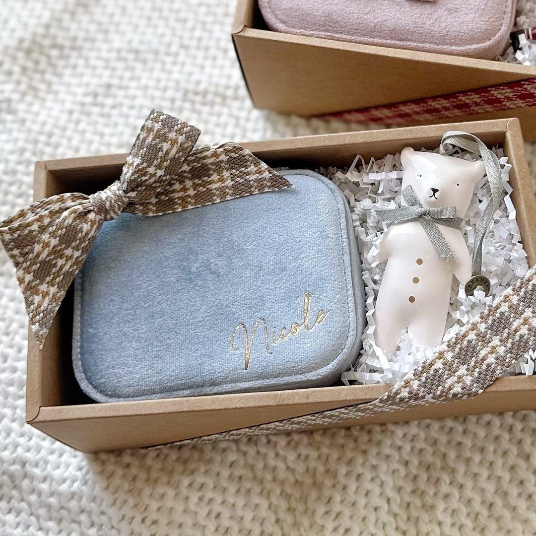 聖誕節禮物 交換禮物 首飾盒 珠寶盒 客製化名字 伴娘禮物 捧花禮 生日禮物