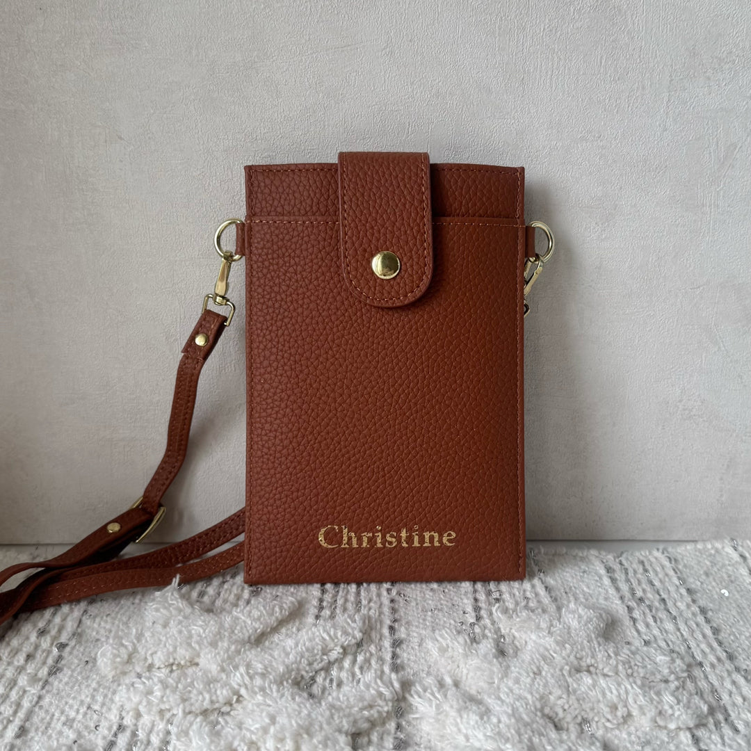 新品-荔枝紋手機包．【2025 聖誕節】