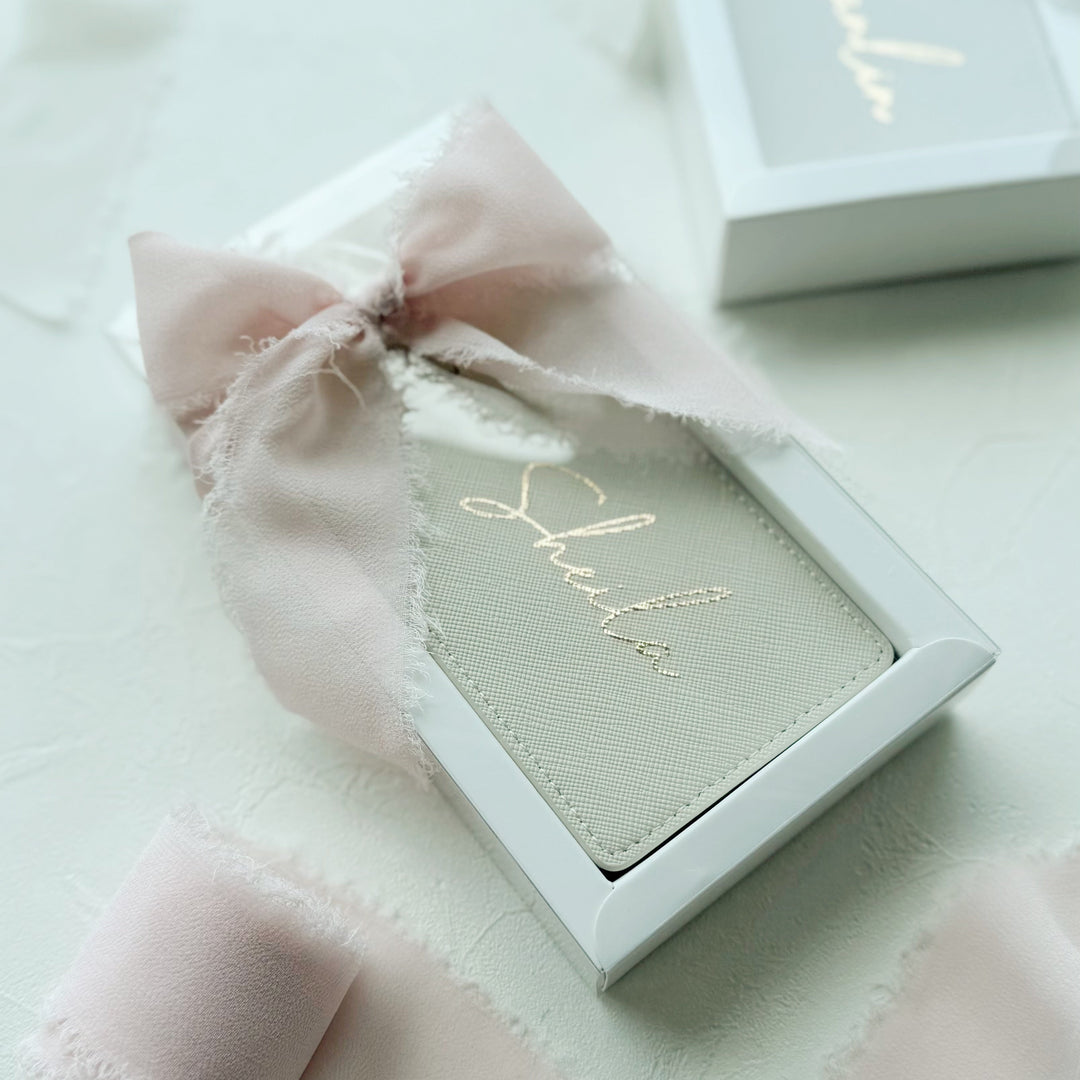 行李吊牌/悠遊卡套/證件套 ．【客製-燙金款】